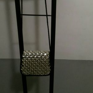 Black strap cocktail bag